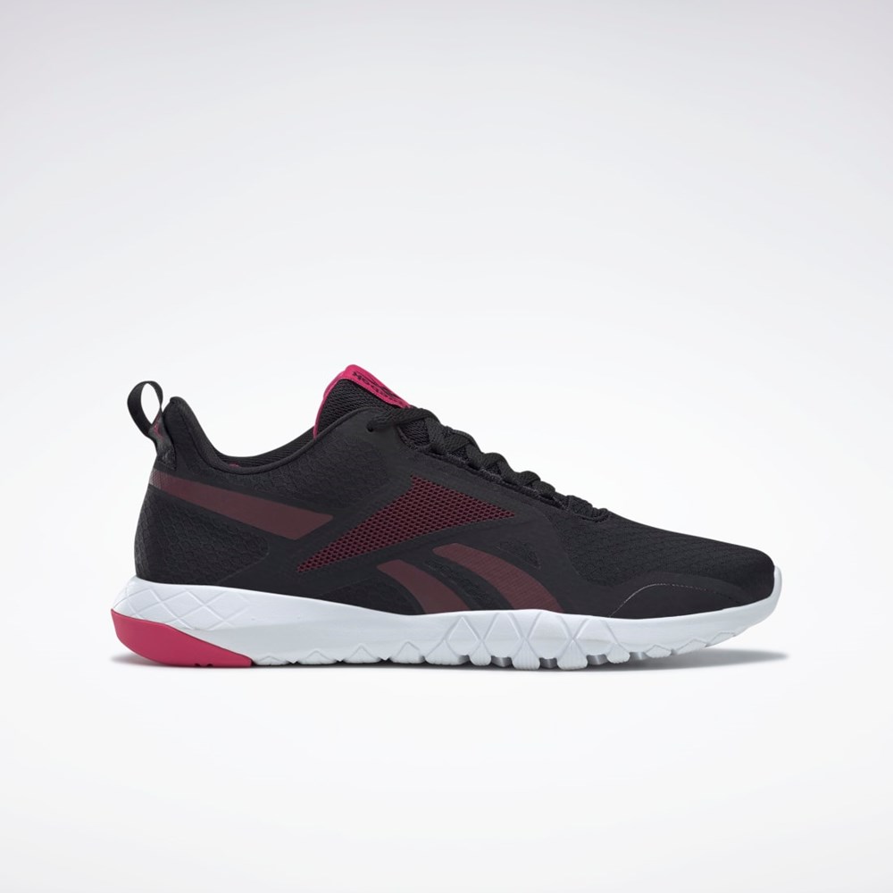 Reebok Flexagon Force 3 Szerokie D Treningowe Shoes Czarne Bordowe Różowe | TQVC-92851