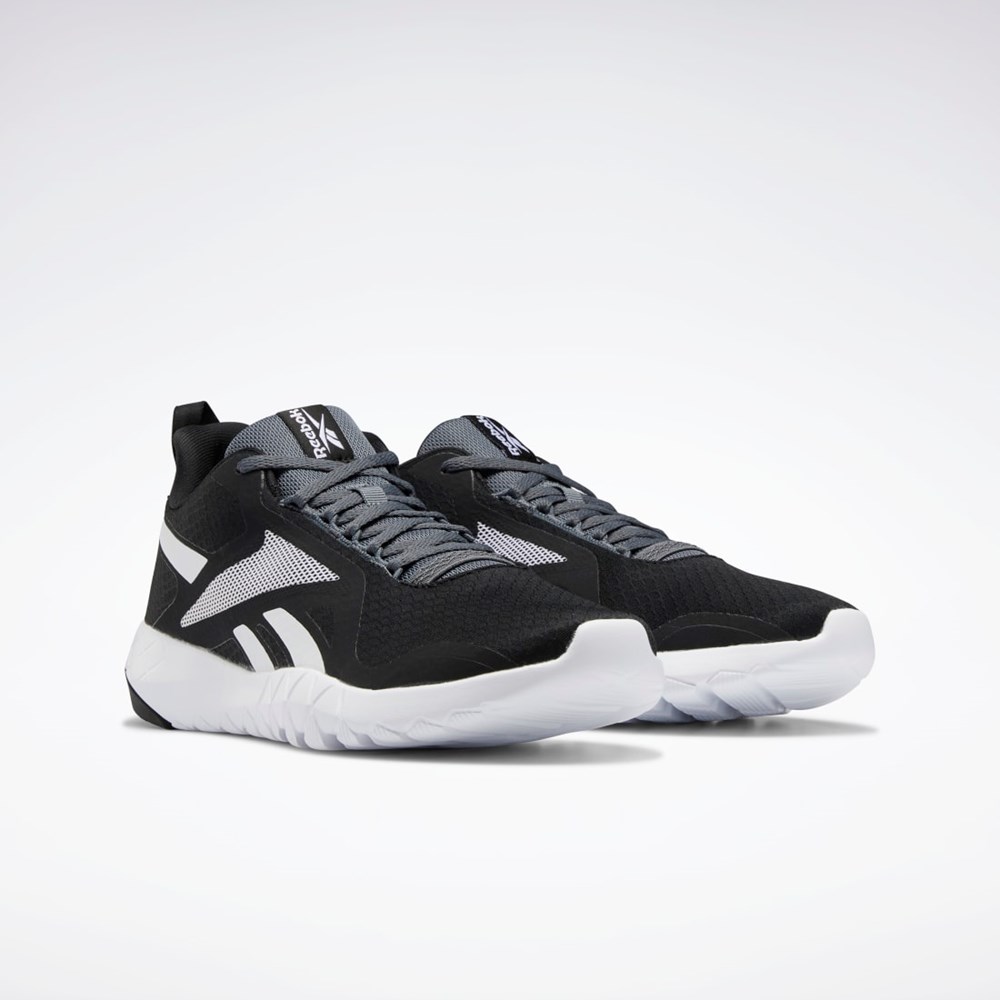 Reebok Flexagon Force 3 Treningowe Shoes Czarne Białe Szare | PGYD-19502