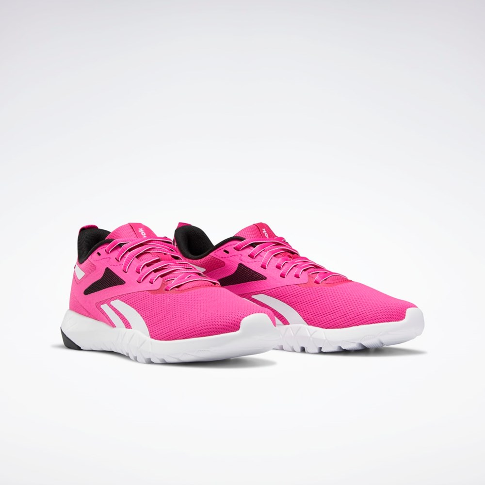 Reebok Flexagon Force 4 Treningowe Shoes Różowe Czarne Białe | CVEF-18695