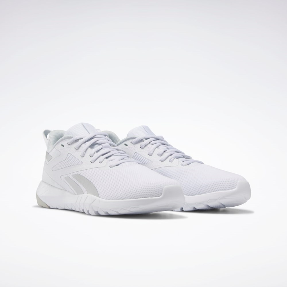 Reebok Flexagon Force 4 Treningowe Shoes Białe Szare Srebrne | JKHG-94871