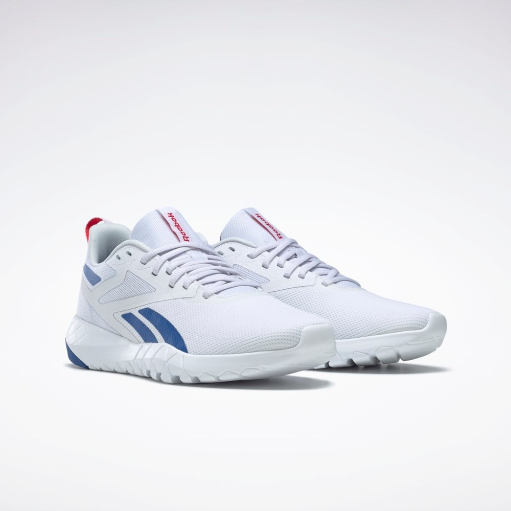 Reebok Flexagon Force 4 Treningowe Shoes Białe Niebieskie Czerwone | TQPL-65817