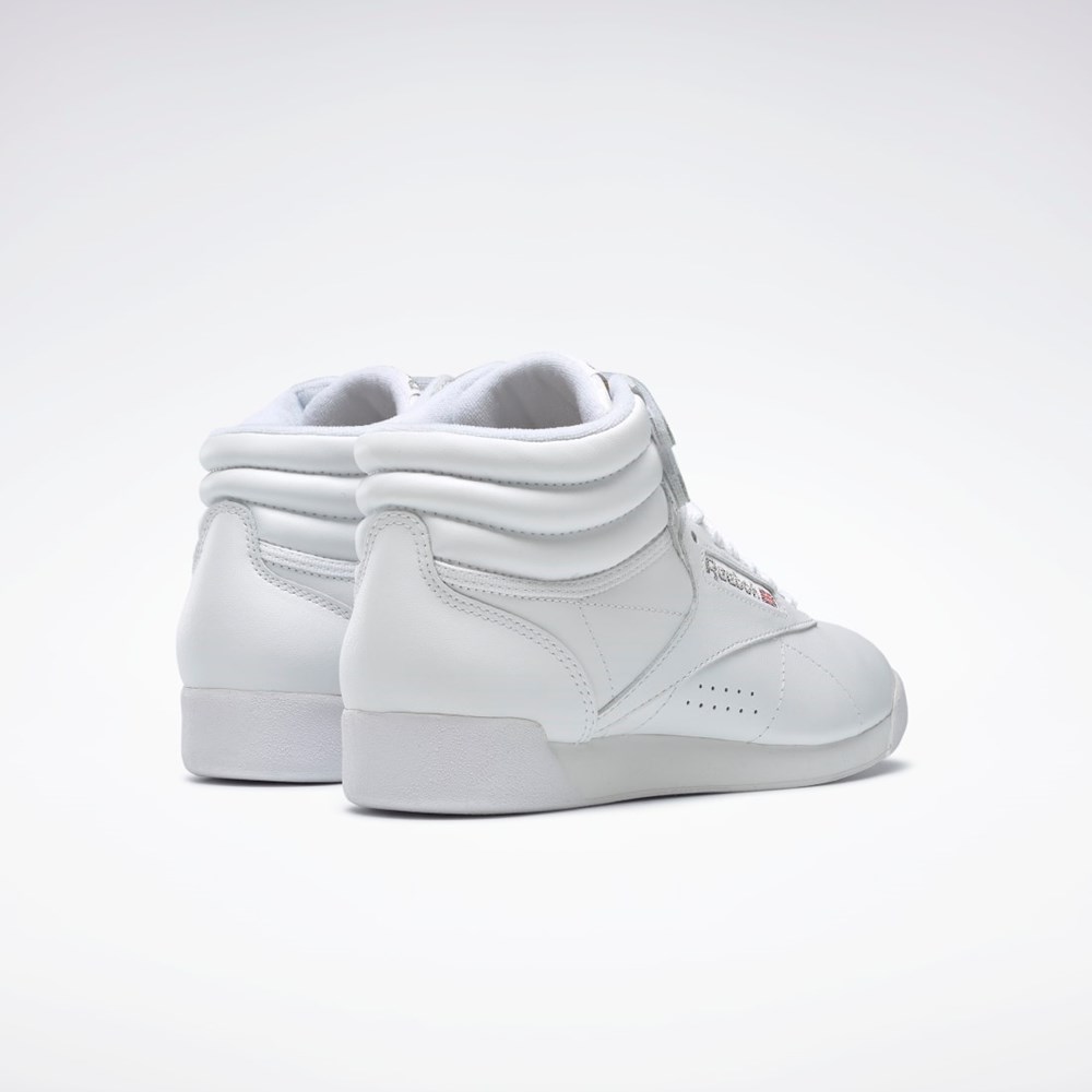 Reebok Freestyle Hi Shoes Białe | MSLZ-76150