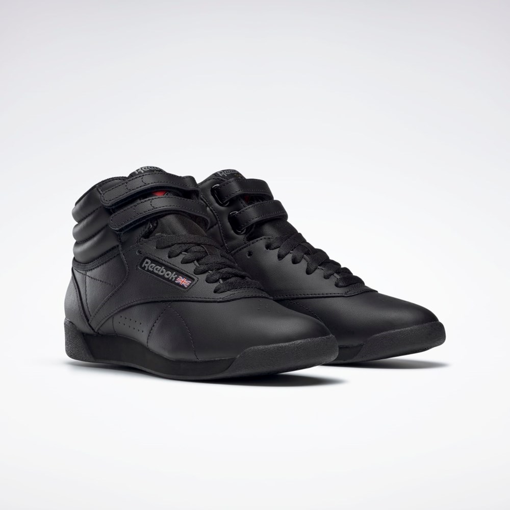 Reebok Freestyle Hi Shoes Czarne | GMXD-61784