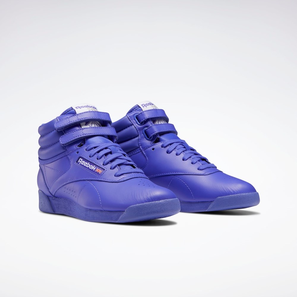 Reebok Freestyle Hi Shoes Fioletowe Fioletowe Białe | LCXB-04396