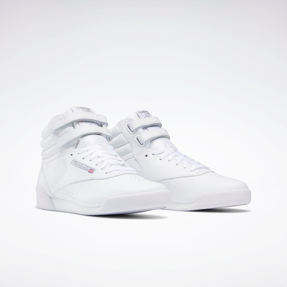 Reebok Freestyle Hi Shoes - Grade School Białe | ZEHN-91543