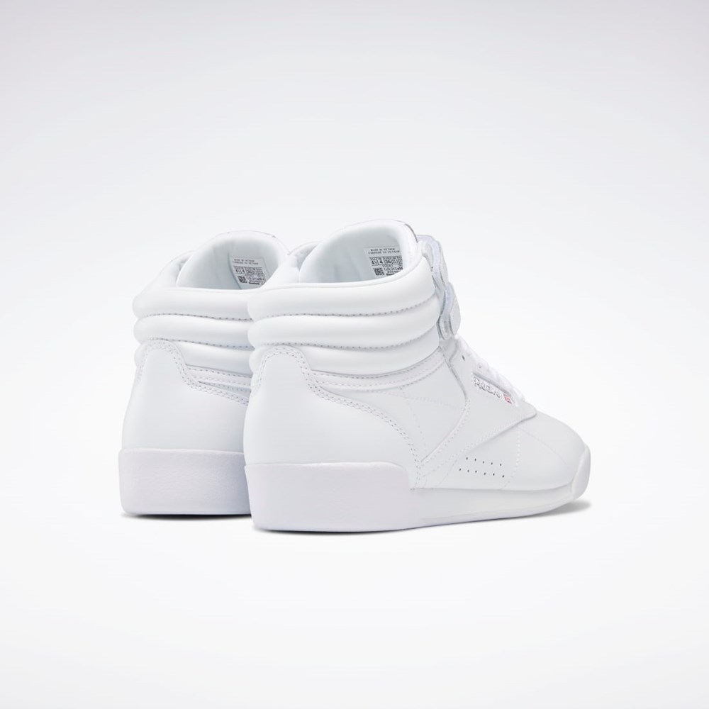 Reebok Freestyle Hi Shoes - Grade School Białe | ZEHN-91543