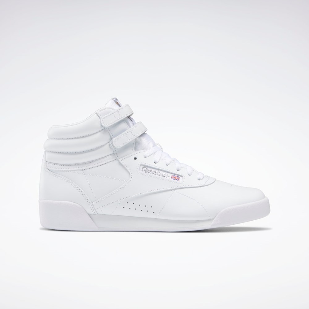 Reebok Freestyle Hi Shoes - Grade School Białe | ZEHN-91543