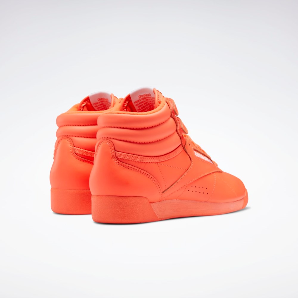 Reebok Freestyle Hi Shoes Pomarańczowe Pomarańczowe Białe | CAJE-28160