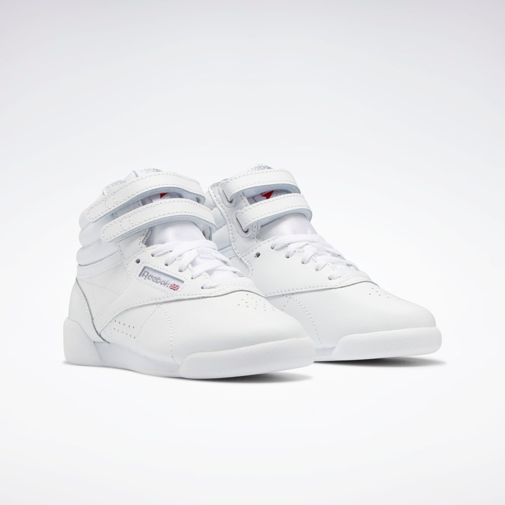 Reebok Freestyle Hi Shoes - Preschool Białe Białe Białe | HOSQ-30419