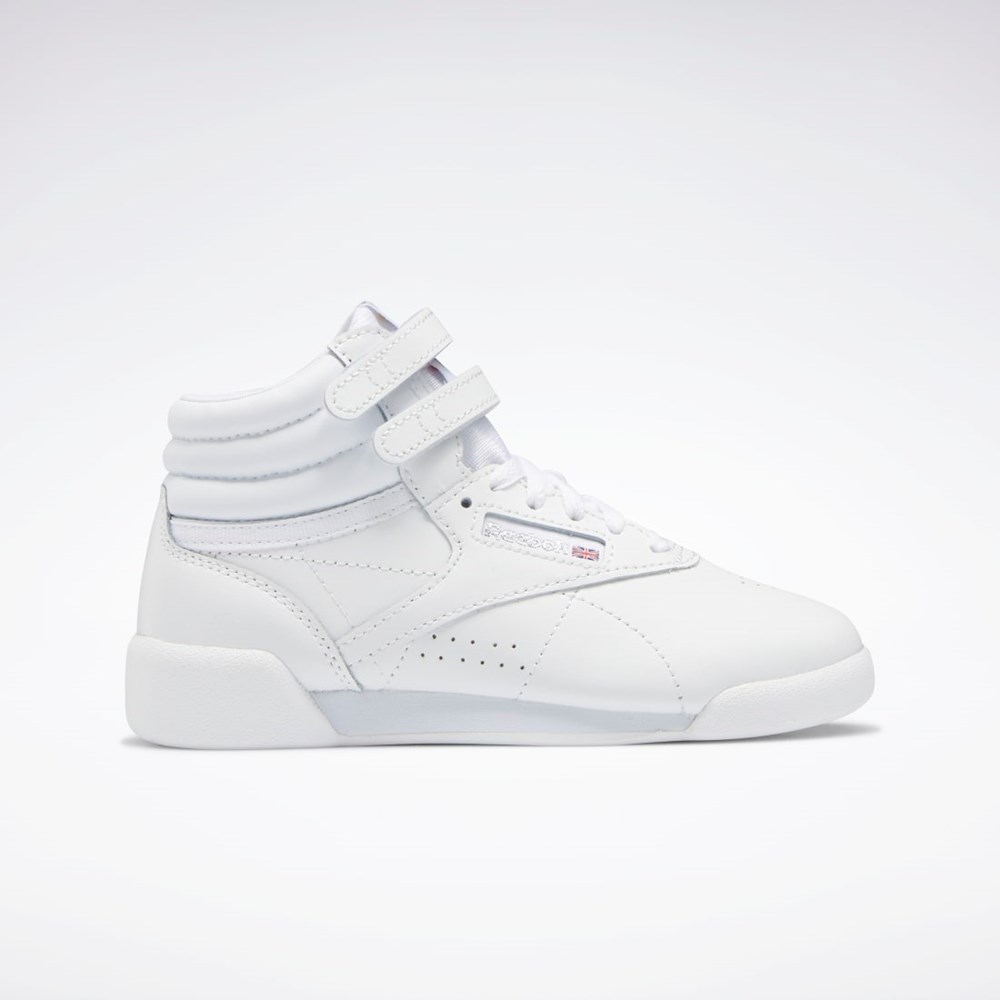 Reebok Freestyle Hi Shoes - Preschool Białe Białe Białe | NABQ-10235