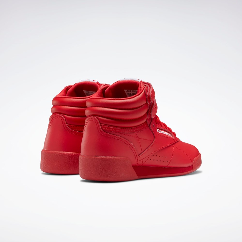 Reebok Freestyle Hi Shoes - Preschool Czerwone Czerwone Białe | JQYV-10275