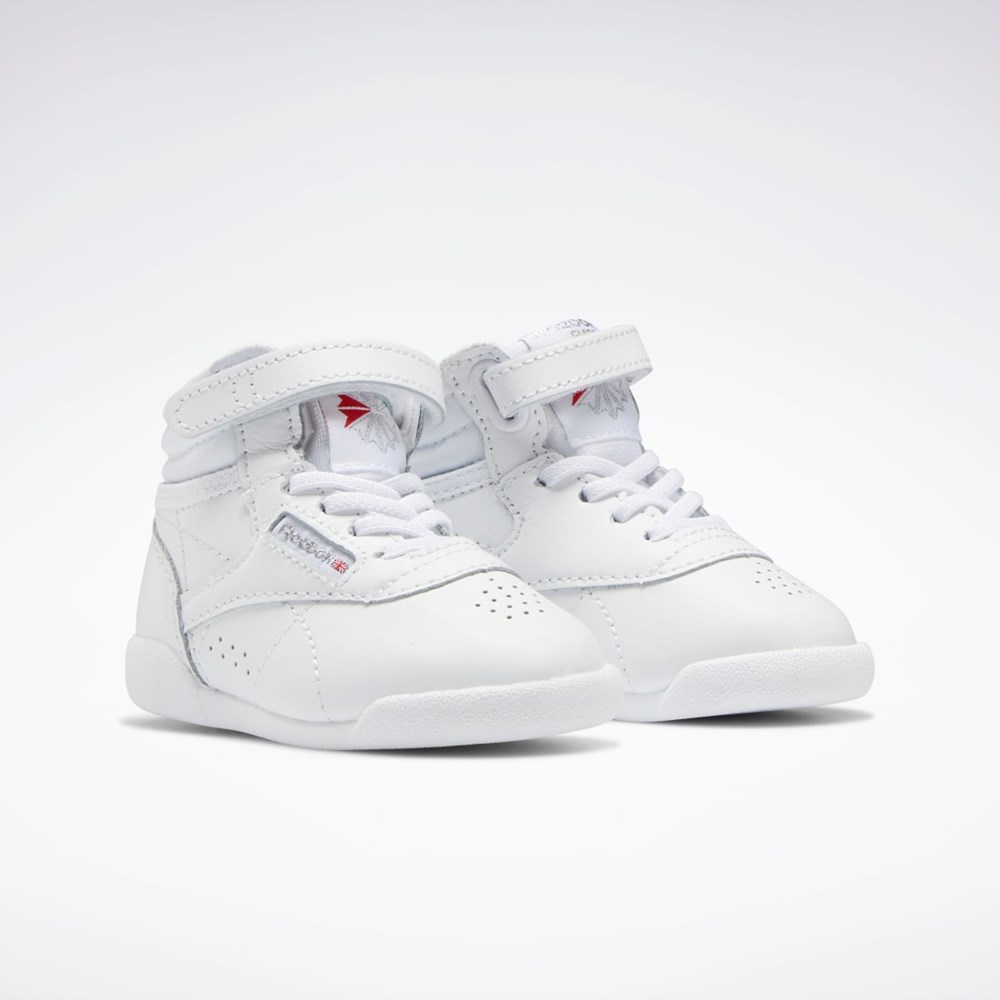 Reebok Freestyle Hi Shoes - Toddler Białe Białe Białe | LEAK-49813