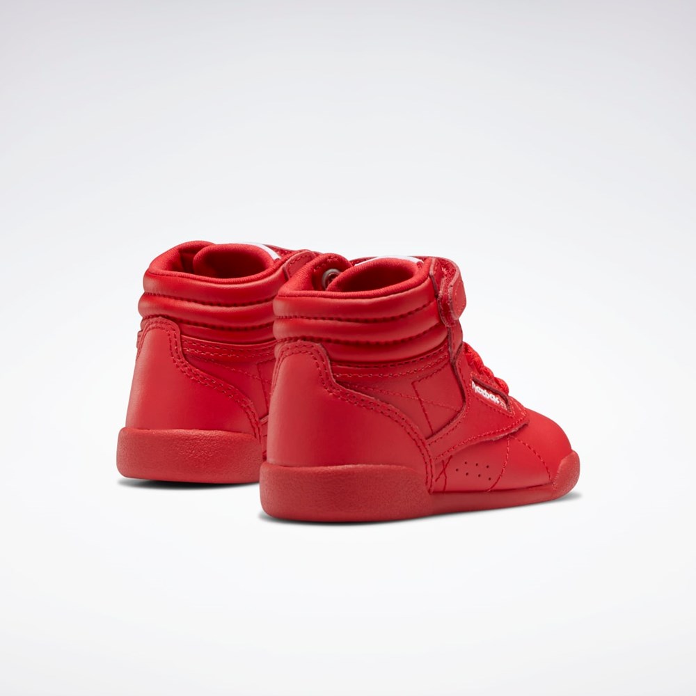 Reebok Freestyle Hi Shoes - Toddler Czerwone Czerwone Białe | IBHR-90347