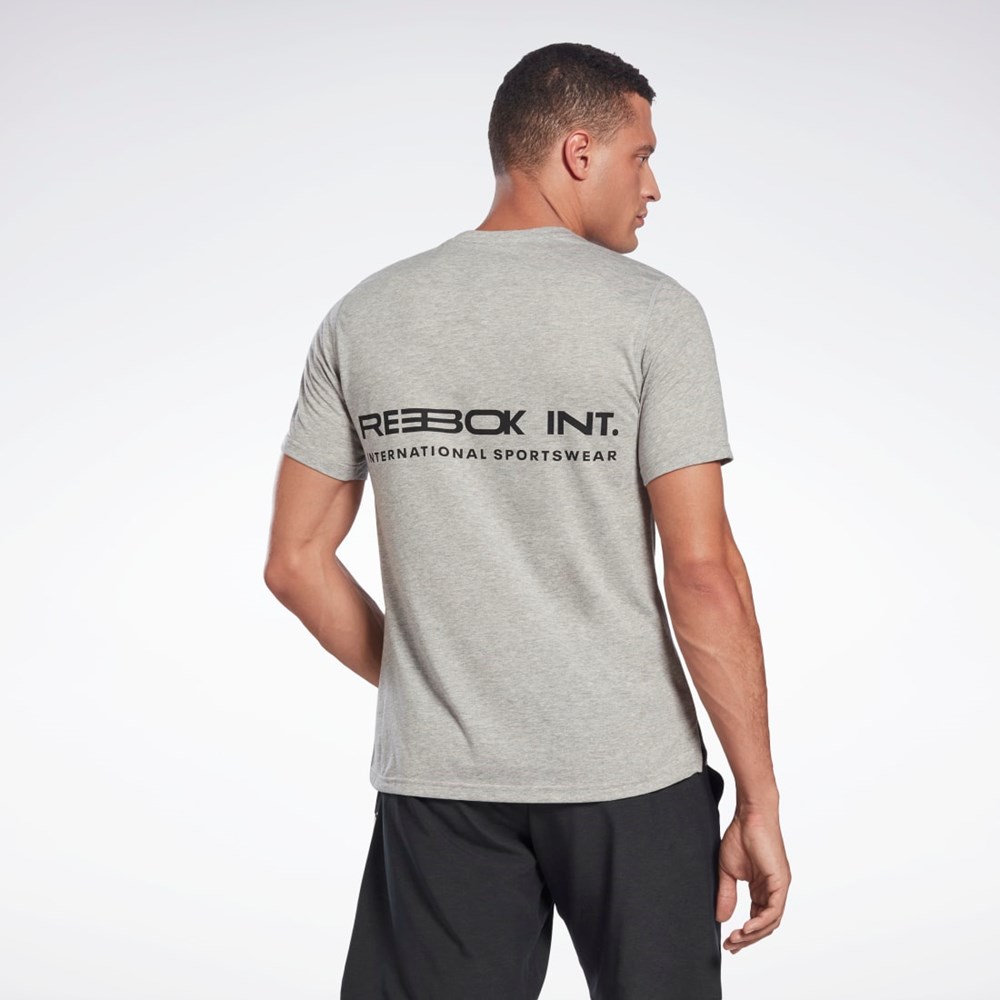 Reebok Grafiką Speedwick Move T-Shirt Szare | GNDC-25169