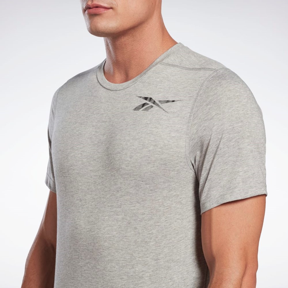 Reebok Grafiką Speedwick Move T-Shirt Szare | GNDC-25169