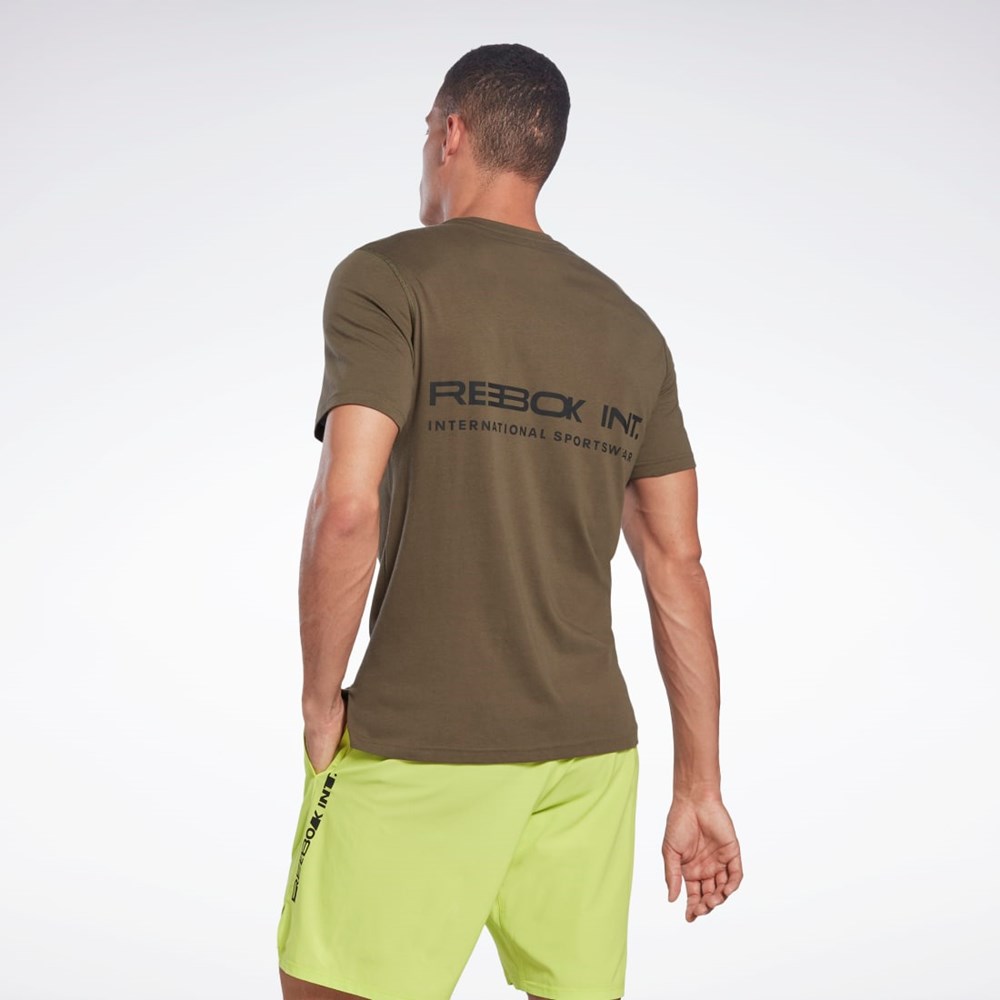 Reebok Grafiką Speedwick Move T-Shirt Zielone | VOMR-71603