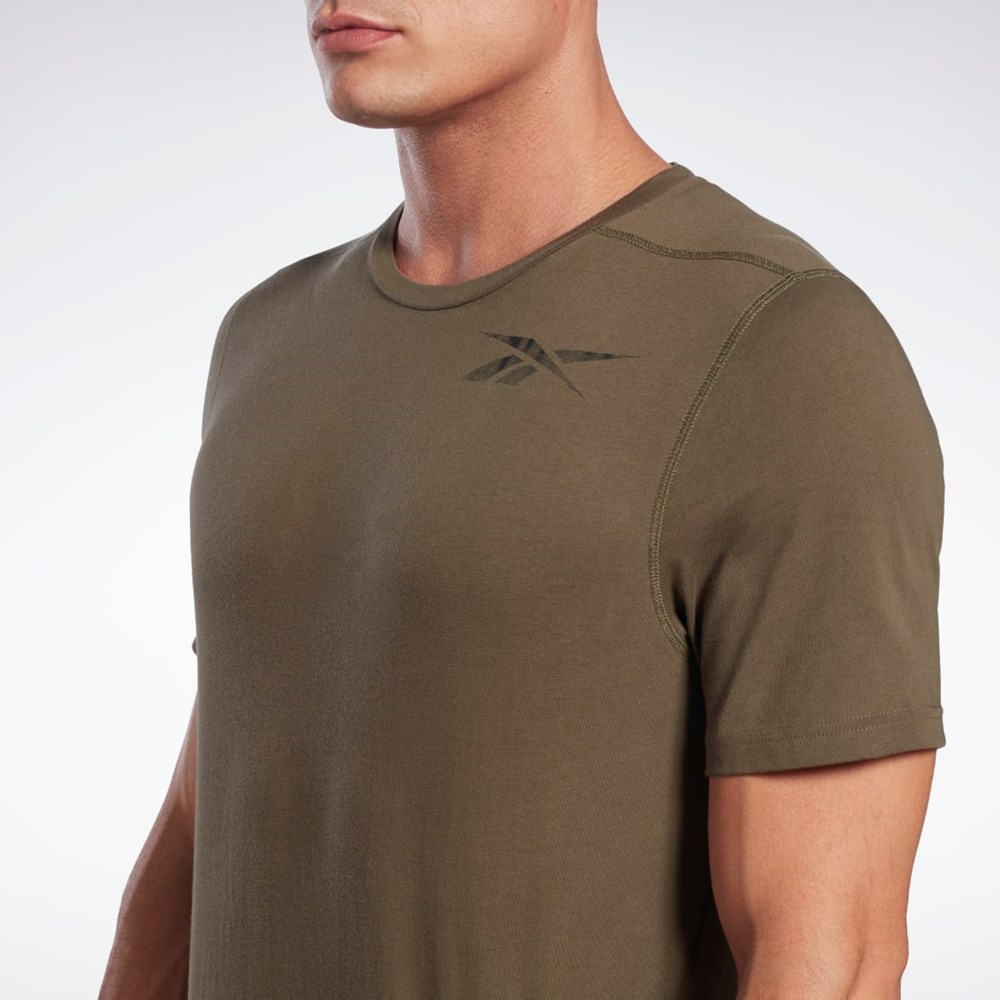 Reebok Grafiką Speedwick Move T-Shirt Zielone | VOMR-71603