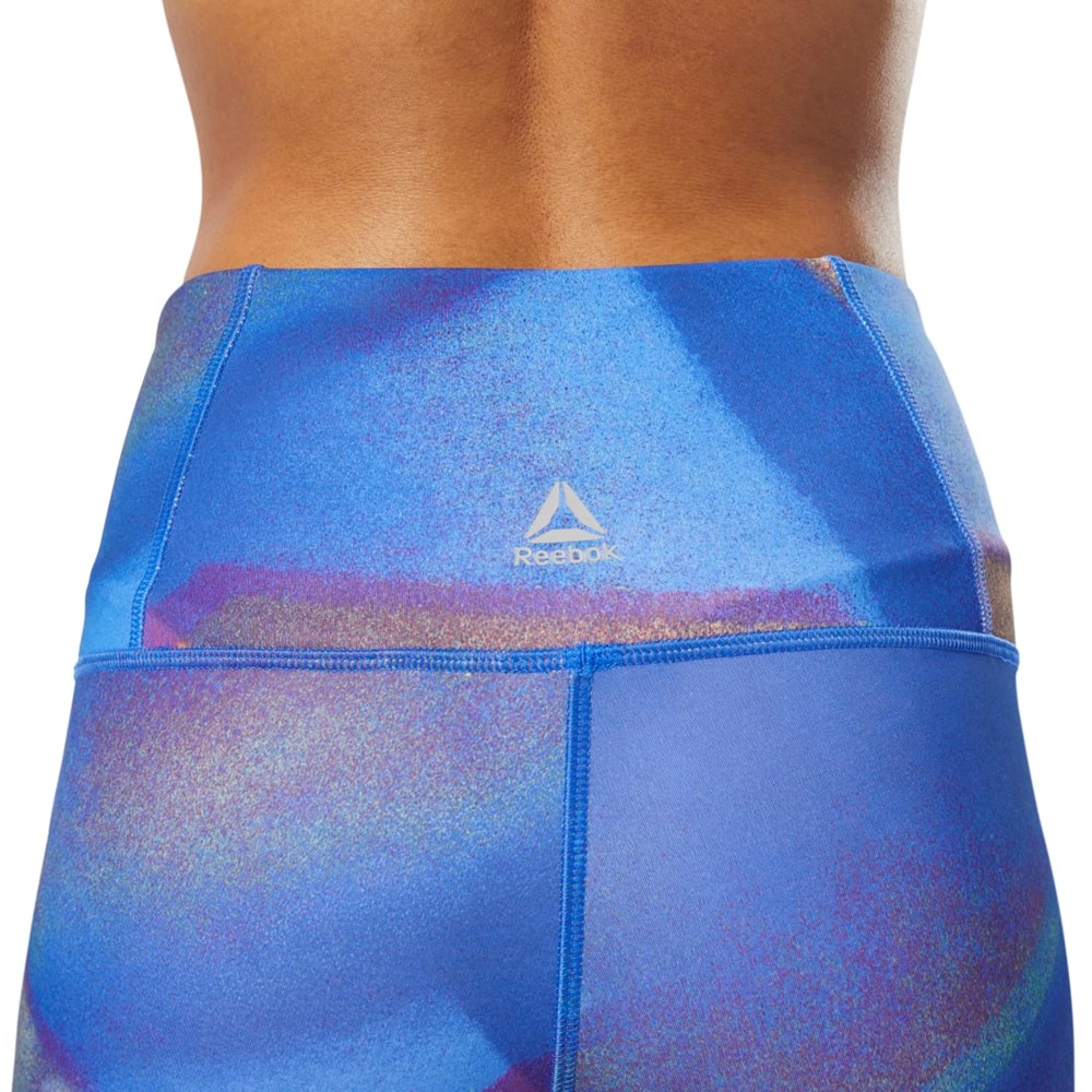 Reebok Joga Lux Bold High-Rise Tights Crushed Cobalt | ZMFC-49653