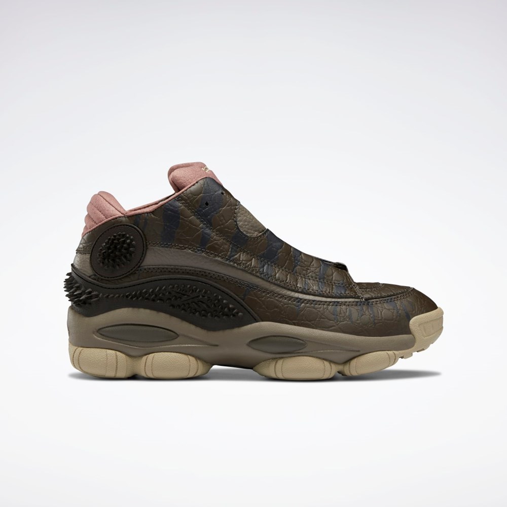 Reebok Jurassic World The Answer DMX Basketball Shoes Stone / Cliff Stone / Parched Earth | UWPD-41579