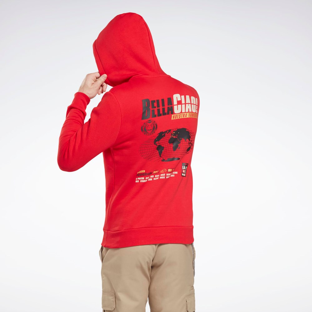 Reebok La Casa De Papel Sweatshirt Czerwone | VYSM-64798