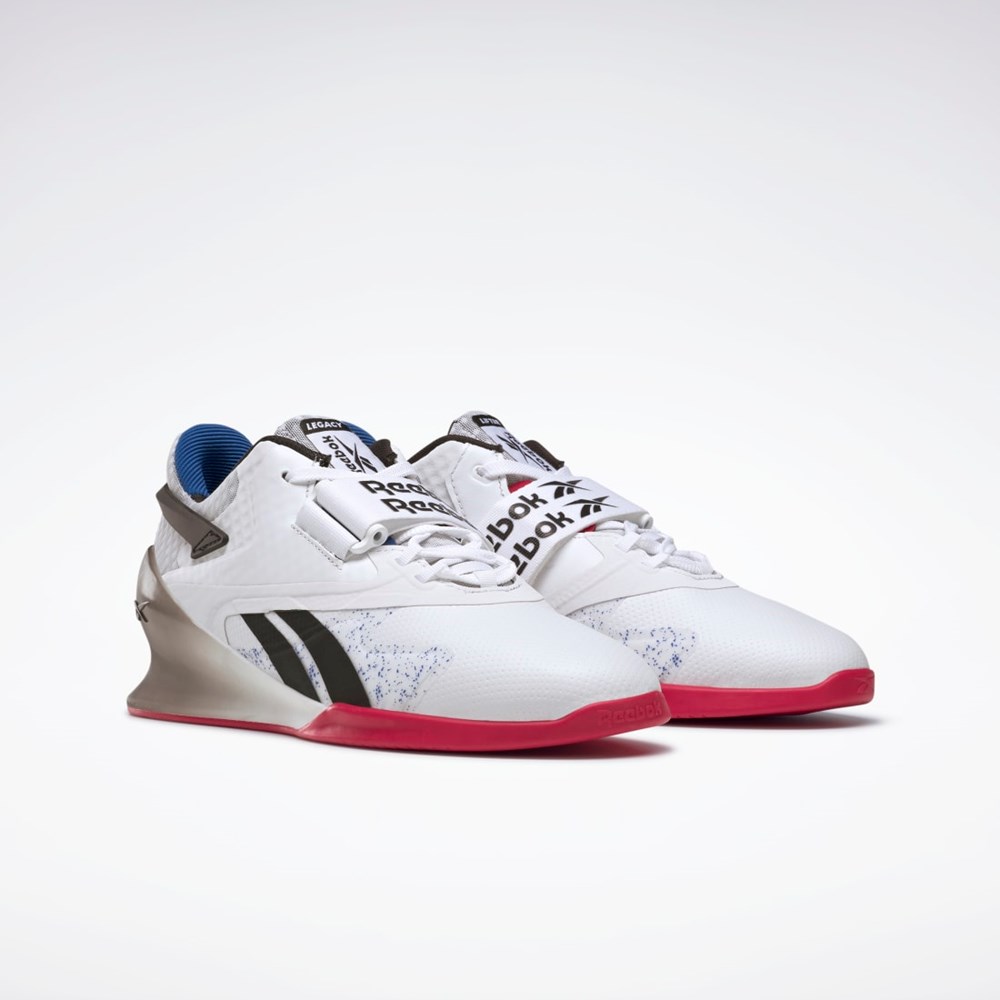 Reebok Legacy Lifter II Weightlifting Shoes Białe Czarne Czerwone | XZSV-27315