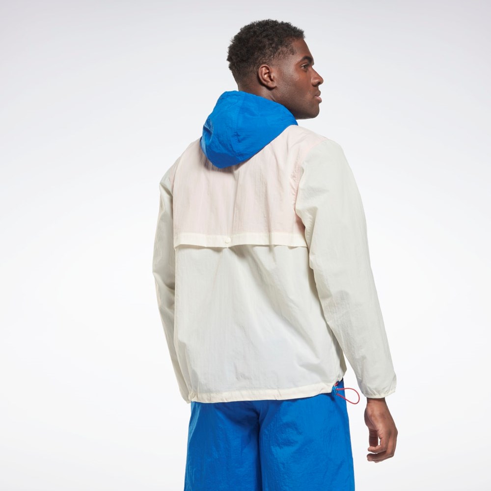 Reebok Lekkie Woven Anorak Jacket Białe | SHFZ-94205