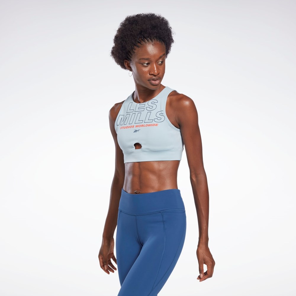 Reebok Les Mills® Beyond the Sweat Crop Top Szare | WNZS-08469