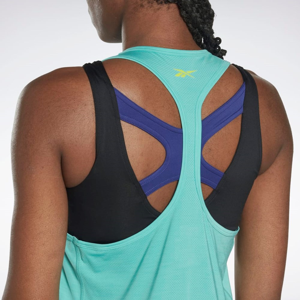 Reebok Les Mills® BodyCombat® ACTIVCHILL Grafiką Tank Top Semi Classic Teal | EDTJ-38259