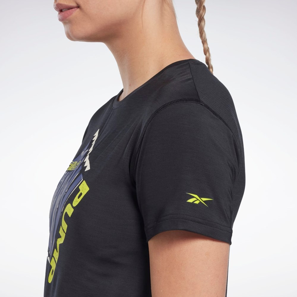 Reebok Les Mills® BodyPump® ACTIVCHILL Sportowe Tee Czarne | VHNF-70386