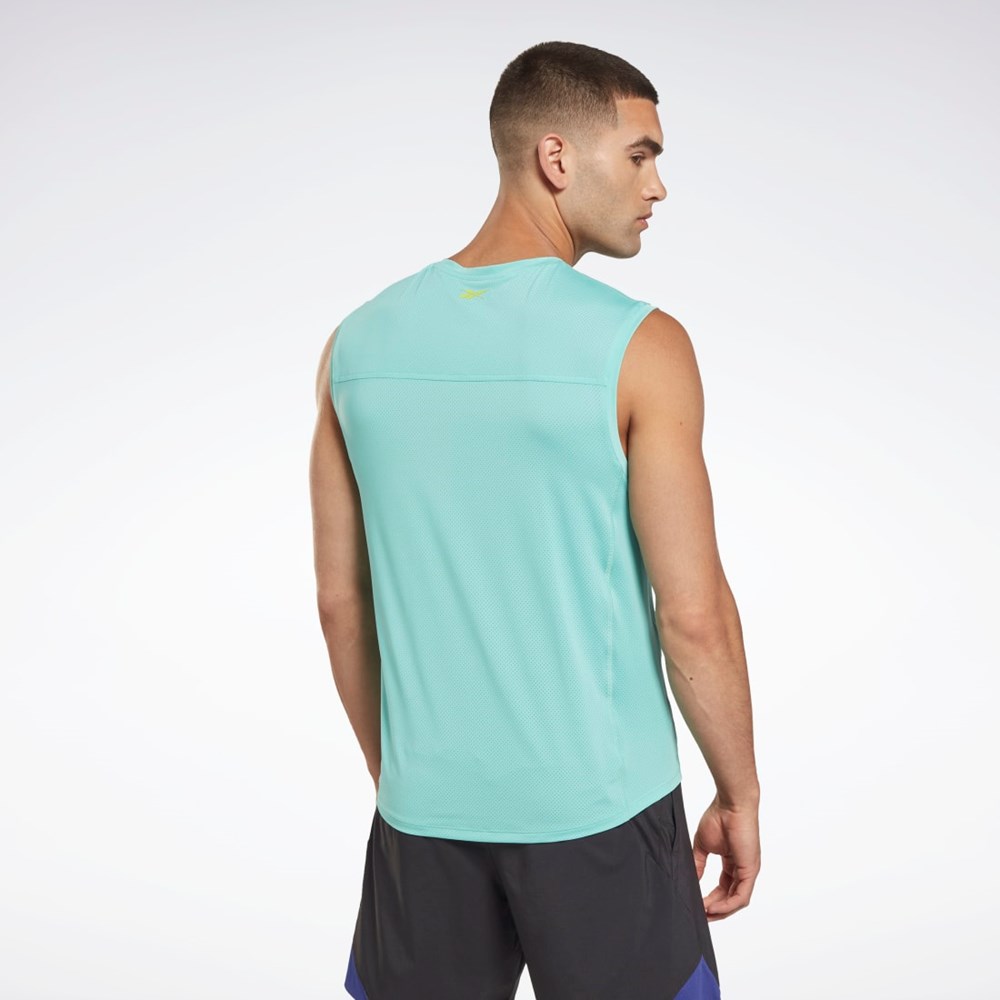 Reebok Les Mills® BodyPump® Activchill Tank Top Semi Classic Teal | UCED-24316