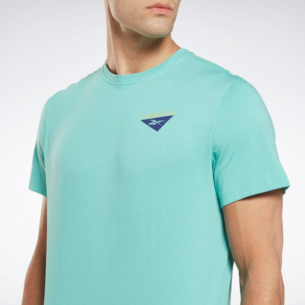 Reebok Les Mills® Grafiką T-Shirt Semi Classic Teal | TLAE-46320