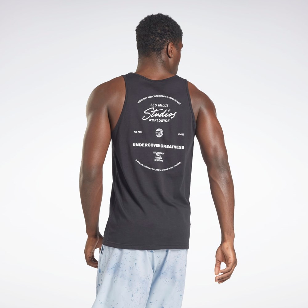 Reebok Les Mills® Grafiką Tank Top Czarne | PXNI-64805