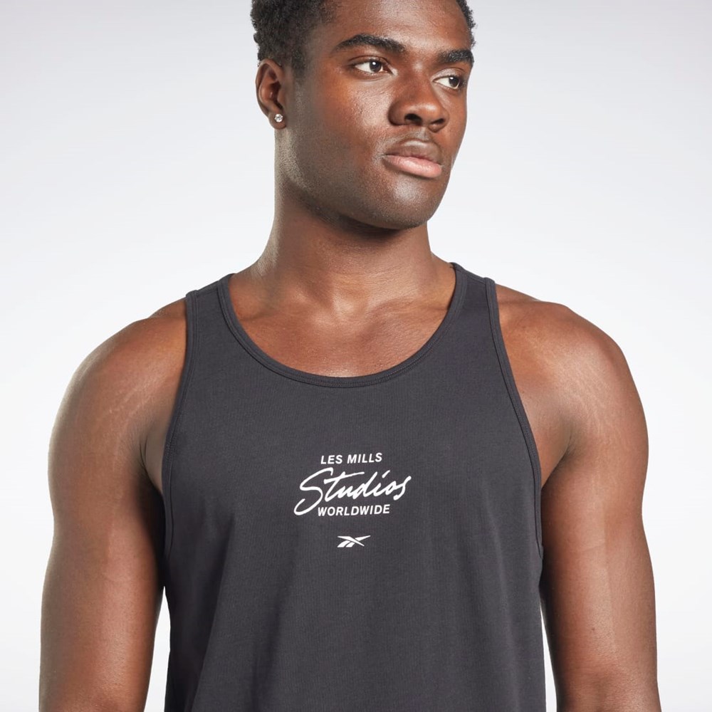 Reebok Les Mills® Grafiką Tank Top Czarne | PXNI-64805