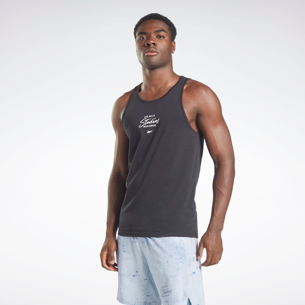 Reebok Les Mills® Grafiką Tank Top Czarne | PXNI-64805