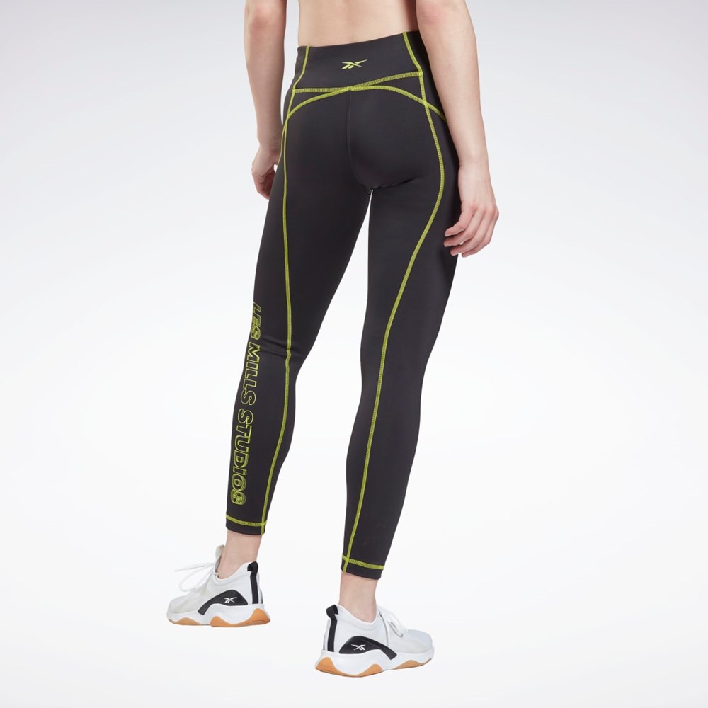 Reebok Les Mills® Iconic Tights Czarne | UQSY-21870