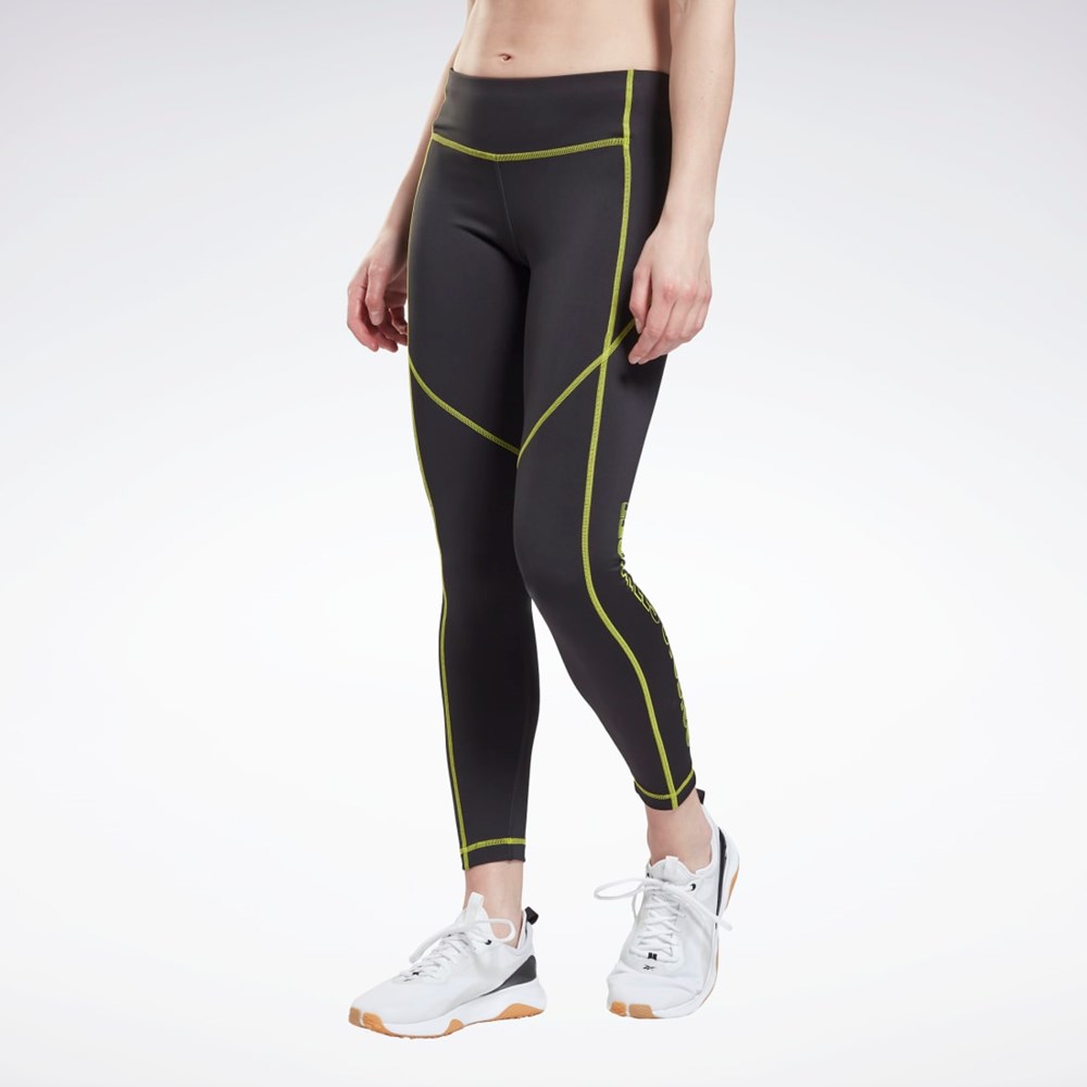 Reebok Les Mills® Iconic Tights Czarne | UQSY-21870