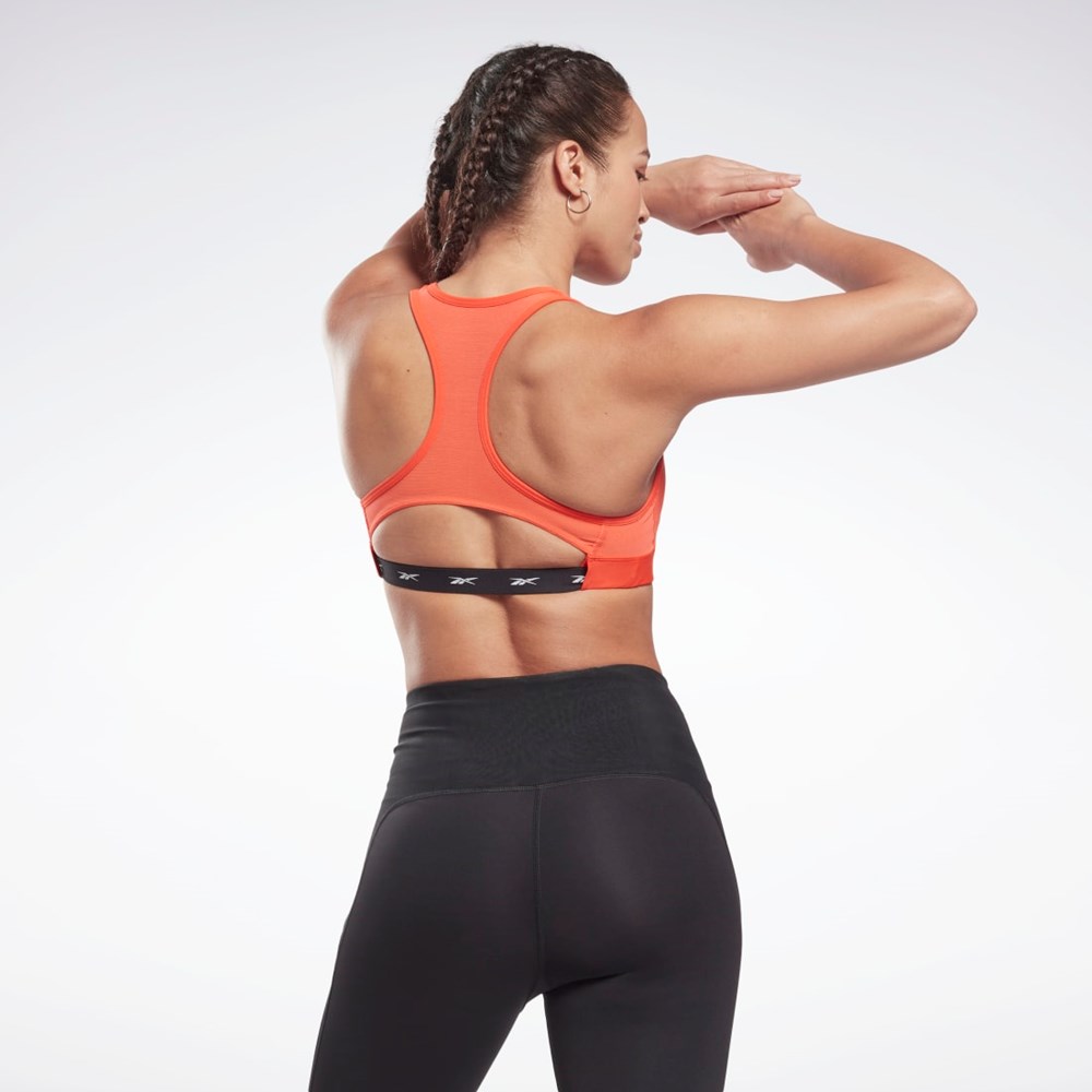 Reebok Les Mills® Lux Racer Medium-Support Sports Bra Czerwone | XOHB-64907