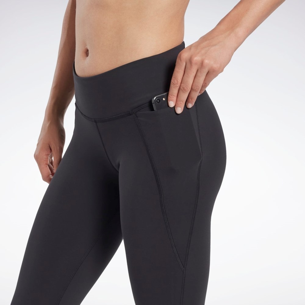 Reebok Les Mills® Lux Vector Grafiką Leggings Czarne | EGFD-73026