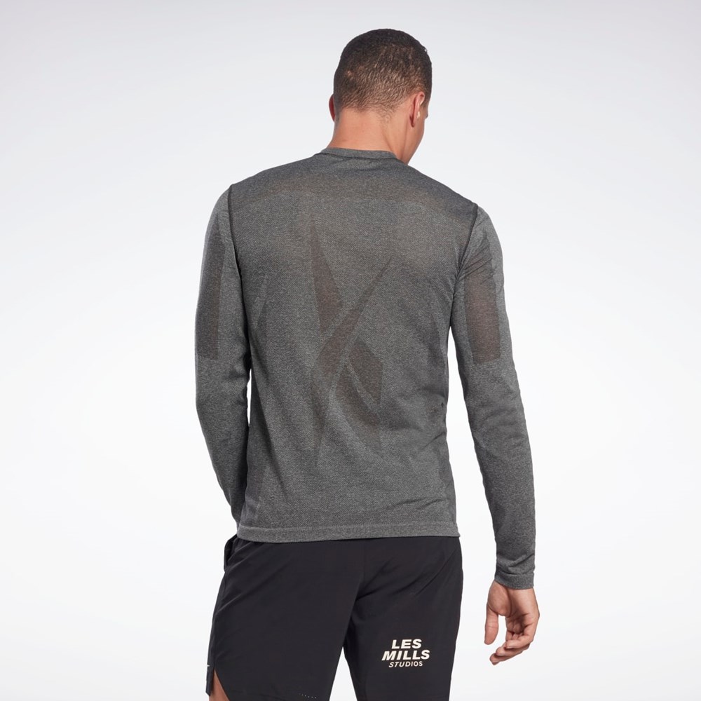 Reebok Les Mills® Myoknit Long Sleeve T-Shirt Czarne | PURV-76018