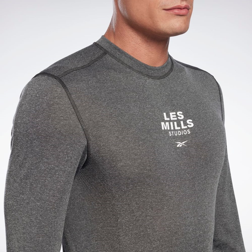 Reebok Les Mills® Myoknit Long Sleeve T-Shirt Czarne | PURV-76018