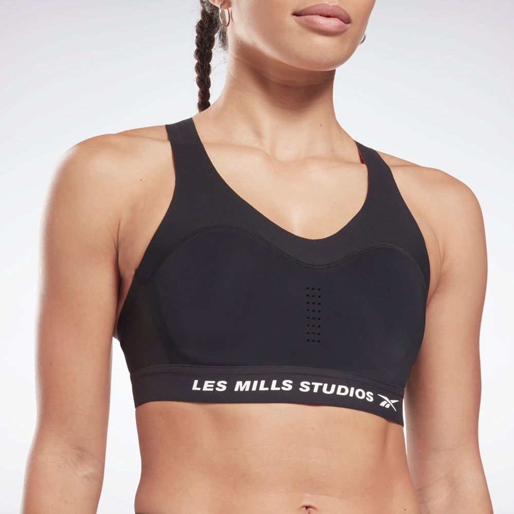 Reebok Les Mills® PureMove Plus Sports Bra Czarne | RPSJ-54137