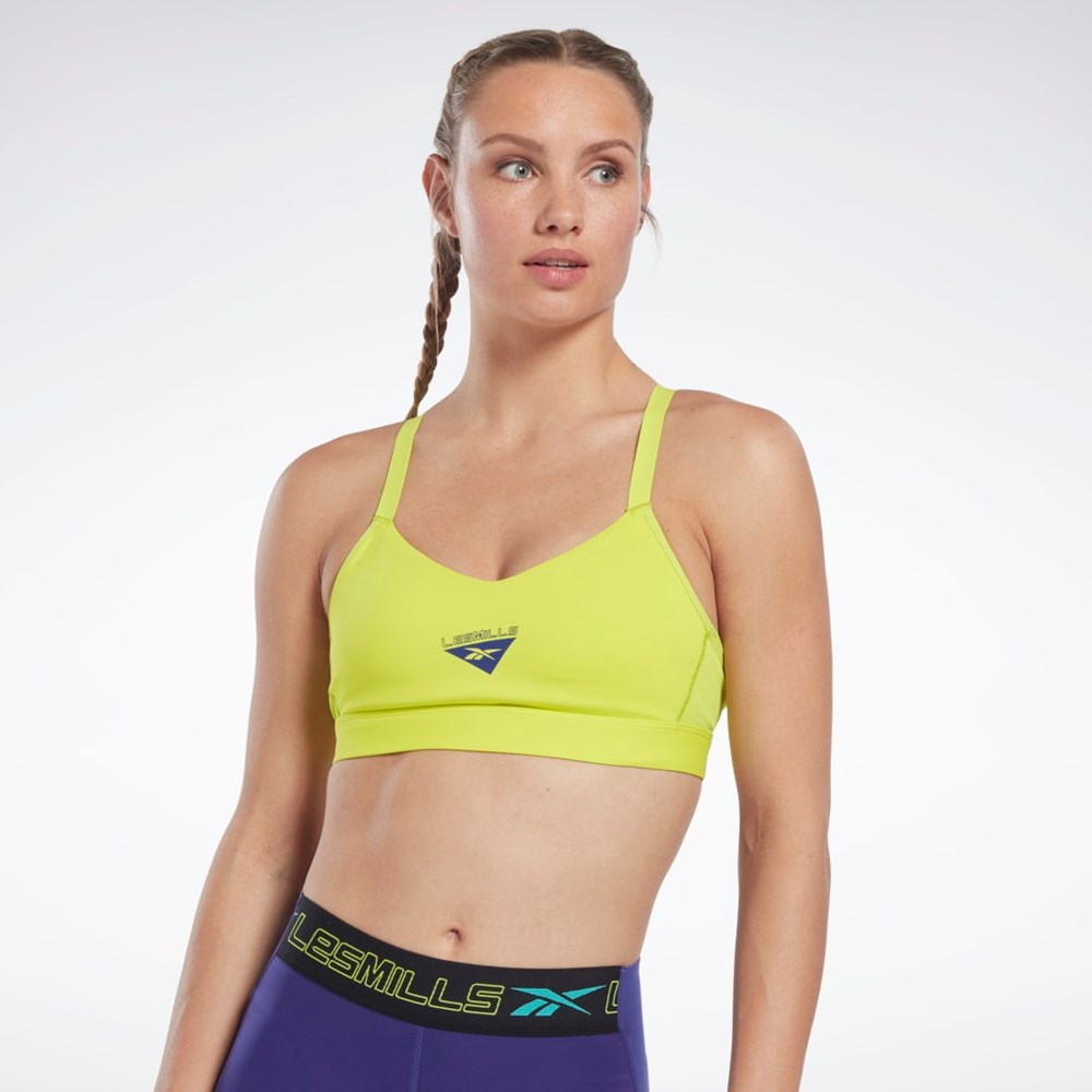 Reebok Les Mills® Reebok Lux Z Paskami Sports Bra Żółte | LBYK-35917