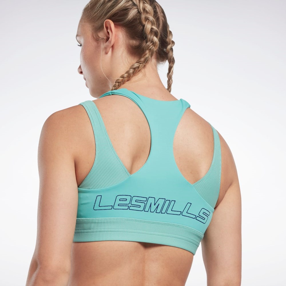 Reebok Les Mills® Rib Cropped Tank Top Semi Classic Teal | OPZC-74163