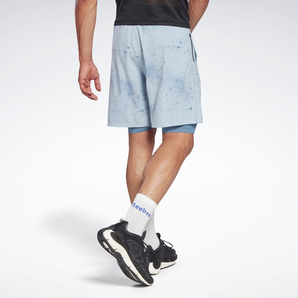 Reebok Les Mills® Strength Two-in-One Shorts Szare | QOKG-06871