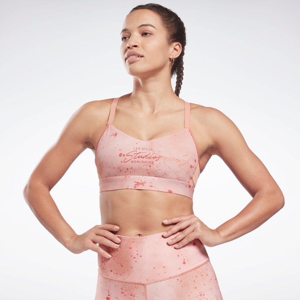 Reebok Les Mills® Z Paskami Sports Bra Koralowe | EQTO-67910