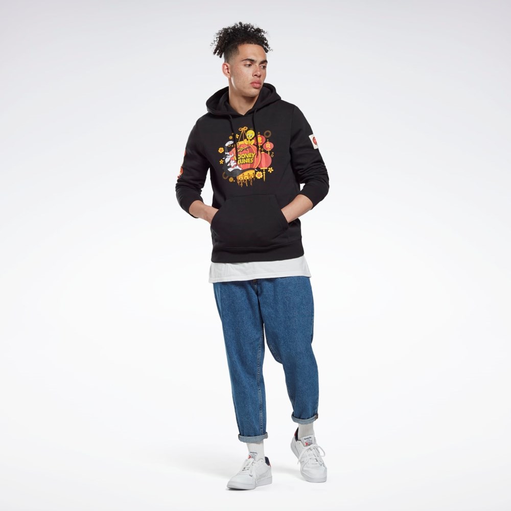 Reebok Looney Tunes Zakapturzony Sweatshirt Czarne | KTNQ-61920