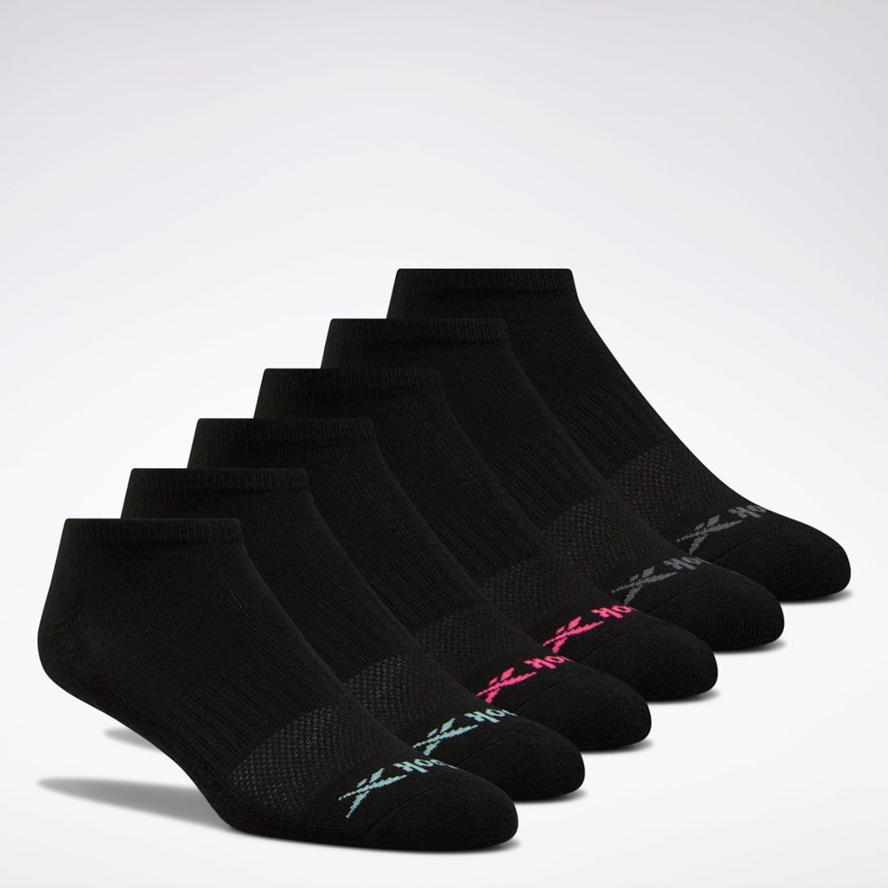 Reebok Low Cut Socks 6 Pairs Multi | XASN-64083