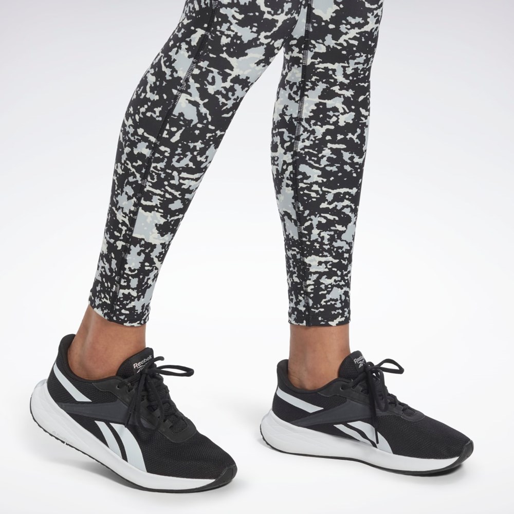 Reebok Lux 2.0 Speckle Modern Safari Leggings Czarne | FLJZ-28761