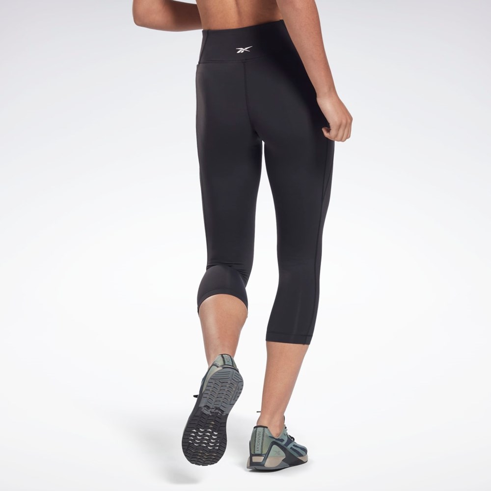 Reebok Lux 3/4 Leggings Czarne | EUJY-12867