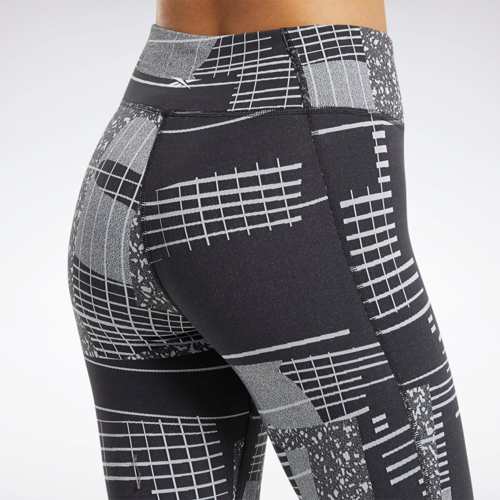 Reebok Lux 3/4 Length 2 Leggings Czarne Szare | PXIH-86395